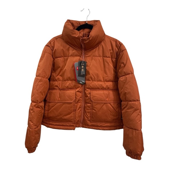 Vans Rust Orange Puffer Jacket Aubrey Primaloft Puffer Jacket size L NWT - Picture 5 of 14